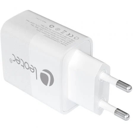 Leotec Cargador de Pared 20W USB-C PD + USB-A Blanco LECSPH20W2W2 Leotec Cargador de Pared 20W USB-C PD + USB-A Blanco LECSPH20W2W2